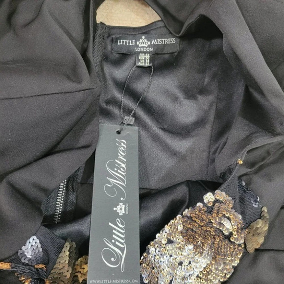 NEW Little Mistress London Women's Sequin Dress Size 18 - Picture 7 of 11